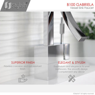 STYLISH Single Handle Vessel Sink Bathroom Faucet, Polished Chrome
