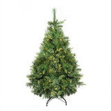 Pre-Lit Cashmere Mixed Pine Christmas Tree, LED Lights, 4.5'x37"