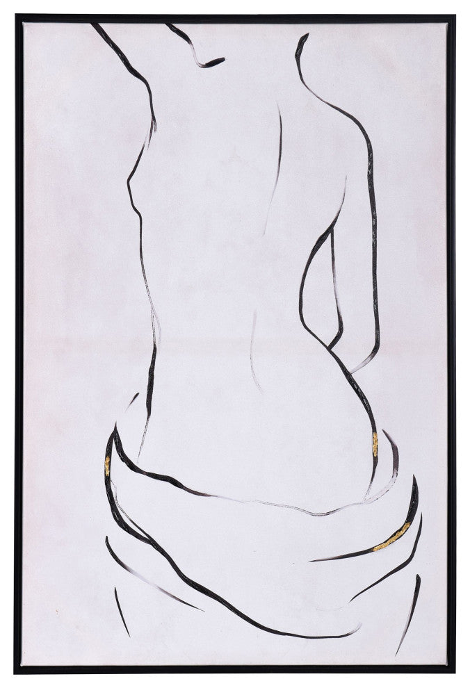 The Female Form: Part I Art Print on Canvas- Framed