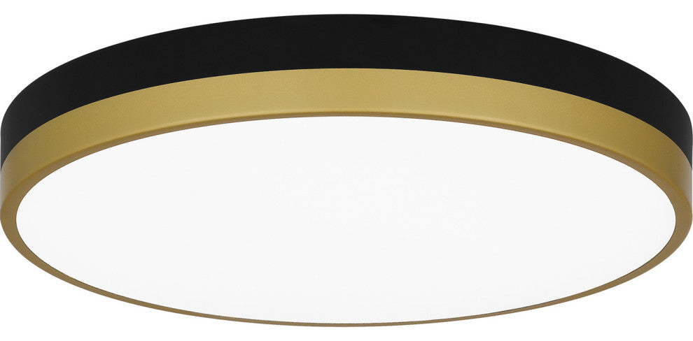 Quoizel WLN1615MBKG LED Flush Mount, Weldin