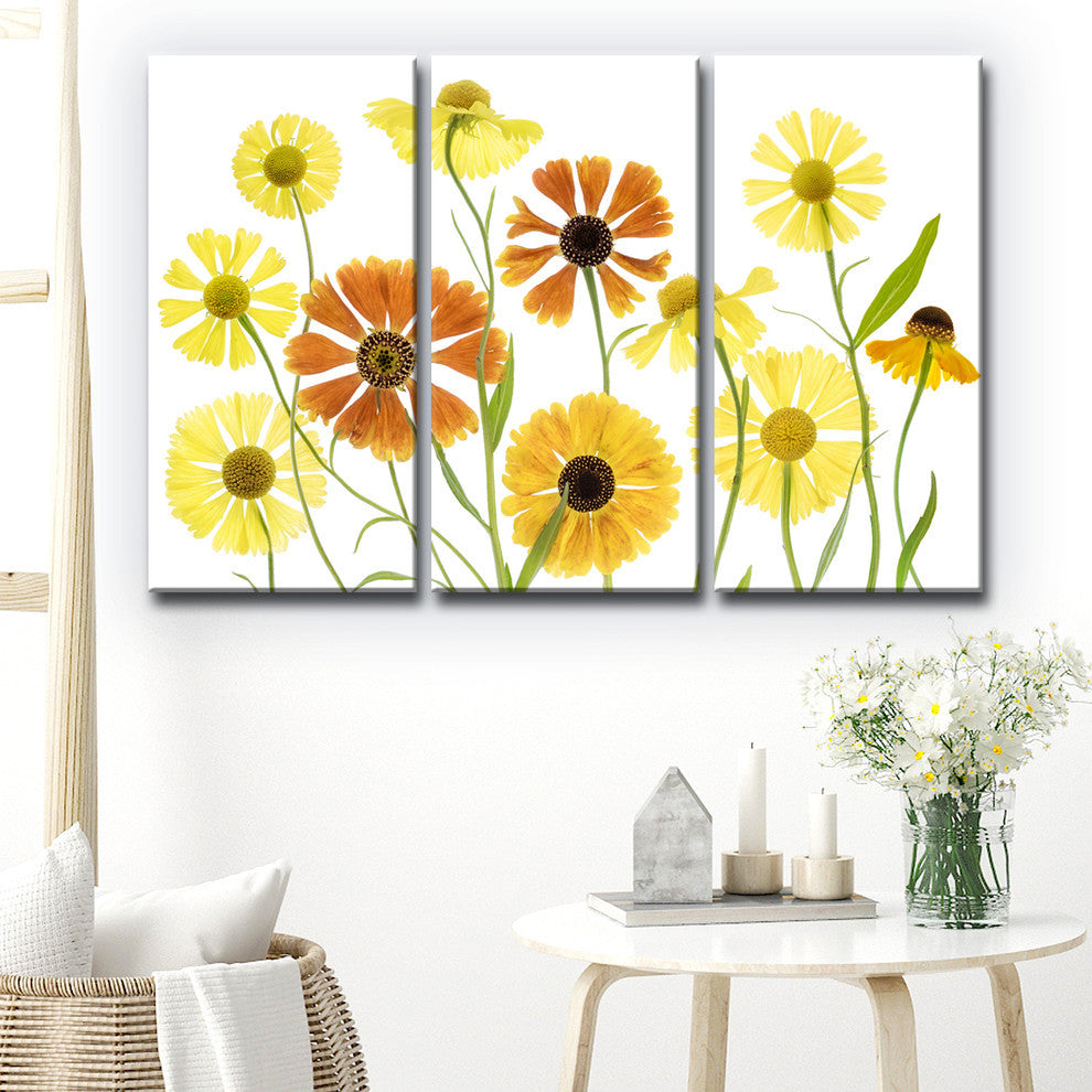 Ready2HangArt ''Helenium'' 3-Piece Canvas Wall Decor Set, 60"x40"