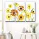 Ready2HangArt 'Helenium' 3-Piece Canvas Wall Decor Set, 60"x40"