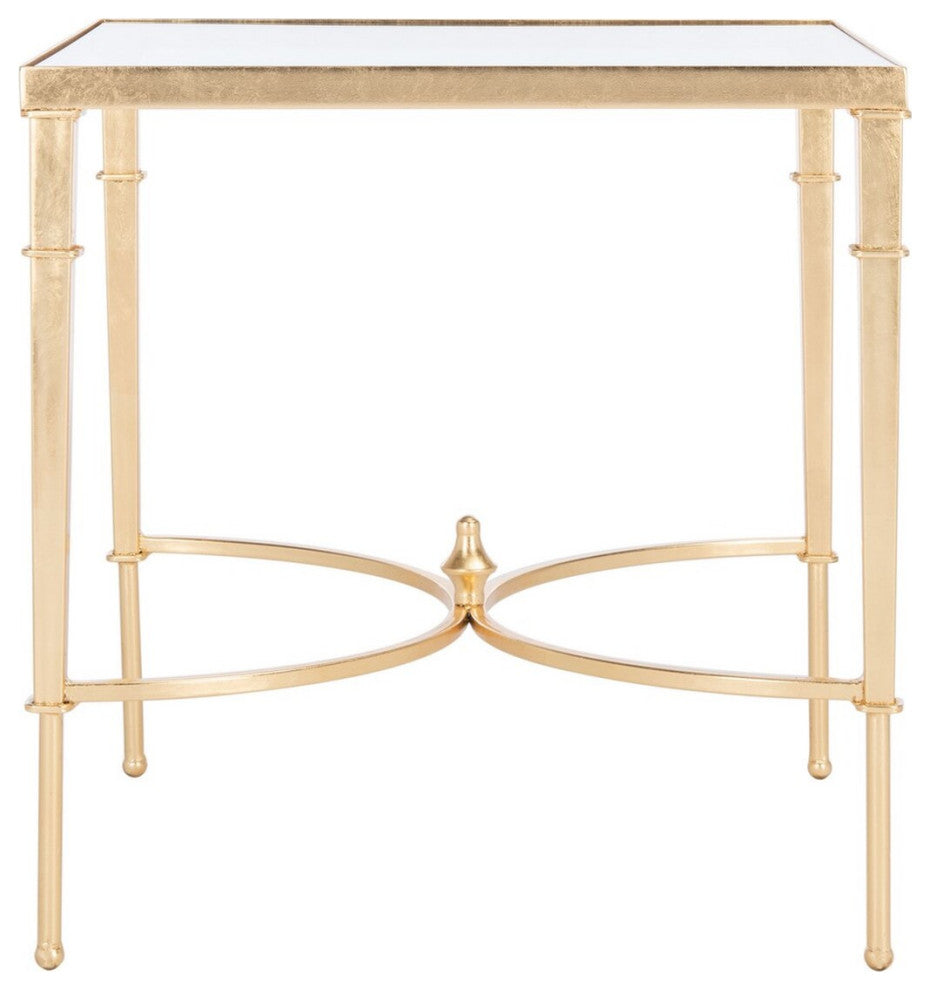Safavieh Mendez Gold Leaf Accent Table Gold