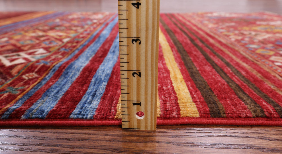 3' 2" X 4' 11" Khorjin Super Kazak Hand-Knotted Wool Rug Q5440