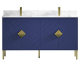 60" Tennant Brand Eileen Modern style Double sink bathroom vanity