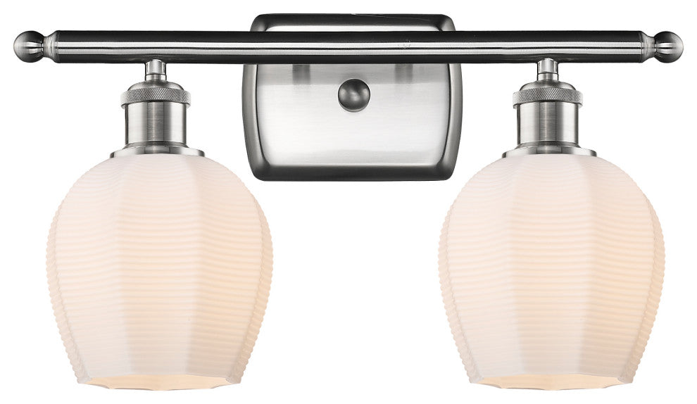 Innovations 516-2W-SN-G461-6-LED 2 Light Bath Vanity Light, Brushed Satin Nickel