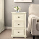 Egg Shell Three Drawer Side Table 13"Wx30"H16"D