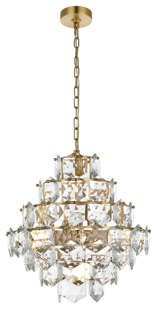 Home Living 20" Chandelier, Satin Gold