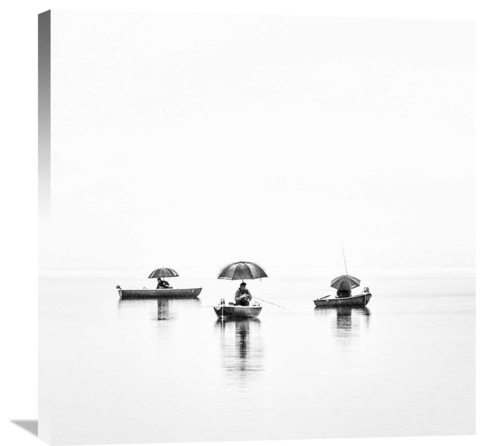 "FishermenS World" Stretched Canvas Giclee by Nina Pauli, 30x30"