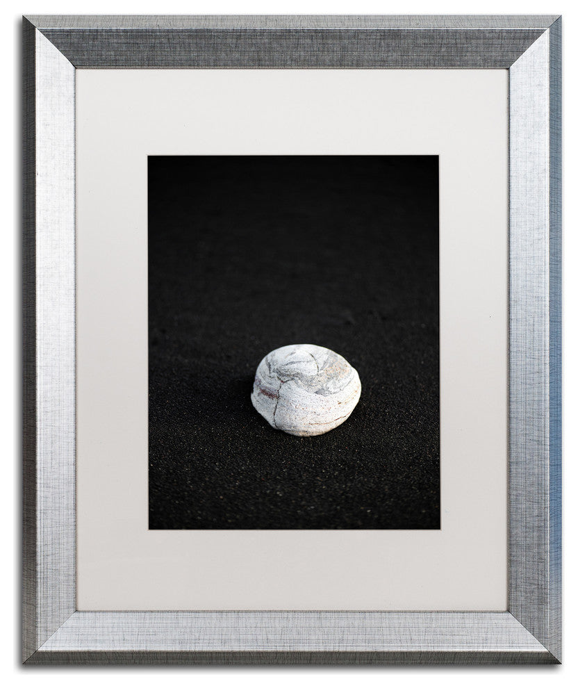 Philippe Sainte-Laudy 'White Stone' Matted Framed Art