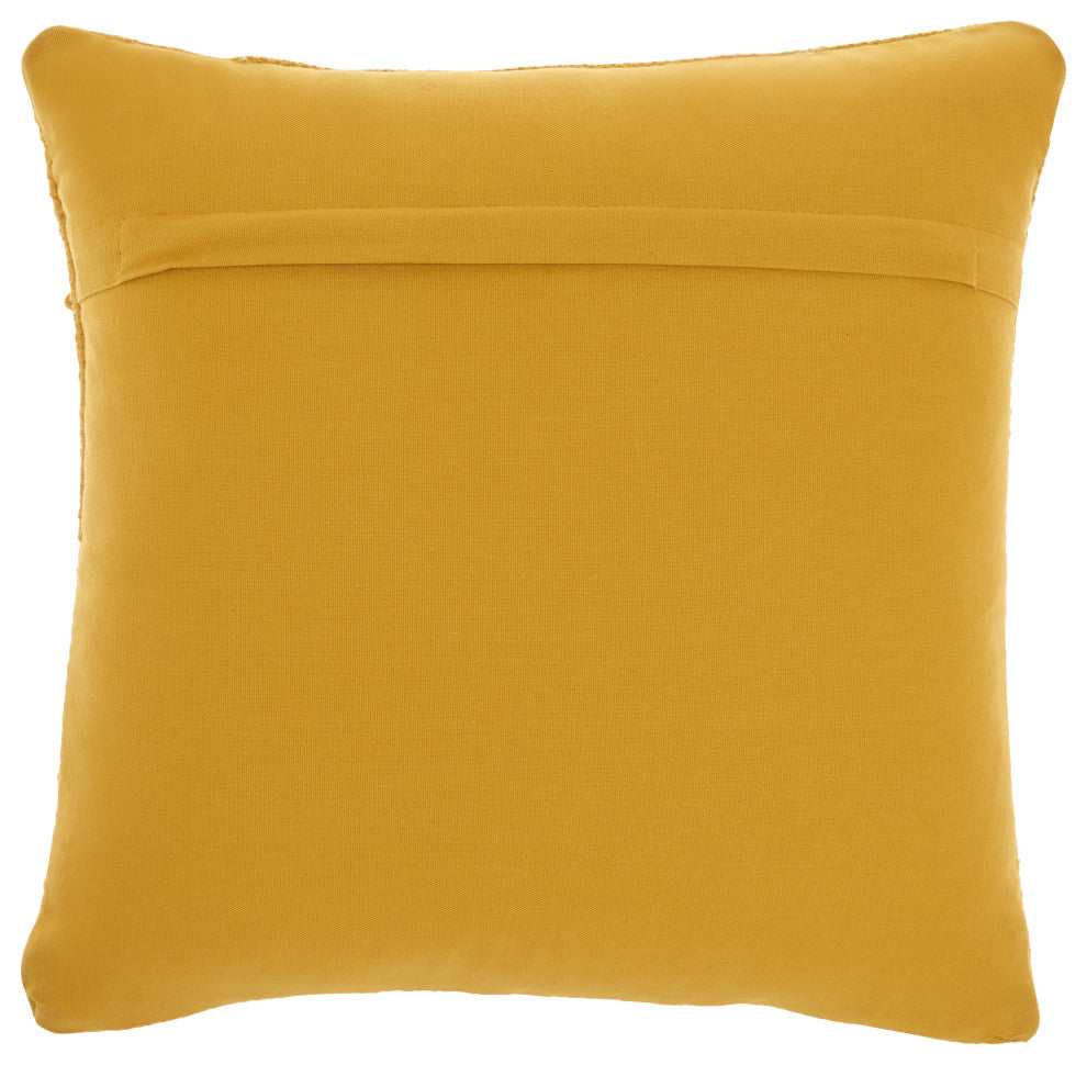 Mina Victory GC101 Throw Pillow, Yellow, 18"X18"