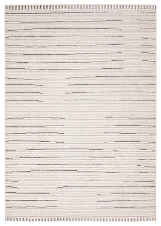 Label J Regious EVA02 Striped Ivory Area Rug, 7'9"x9'9"