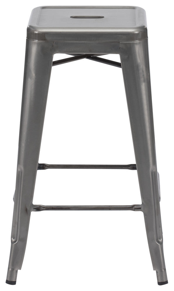 Marius Counter Stool, Set of 2 Gunmetal