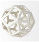 Geom White Ceramic Geometric Object