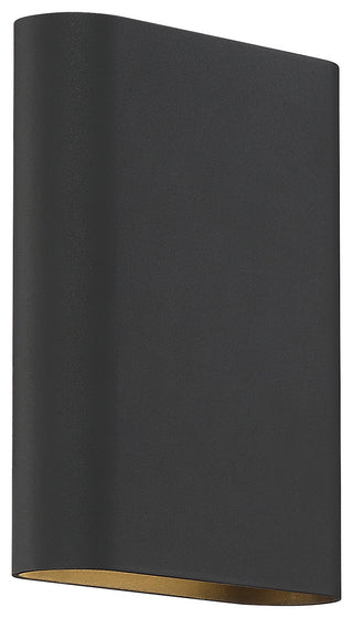 Lux 120-277v Dimmable Bi-Directional LED Wall Sconce, Black Finish