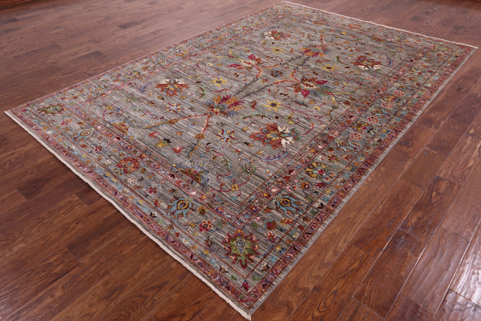 6' 8" X 10' 0" Persian Tabriz Handmade Rug Q5731