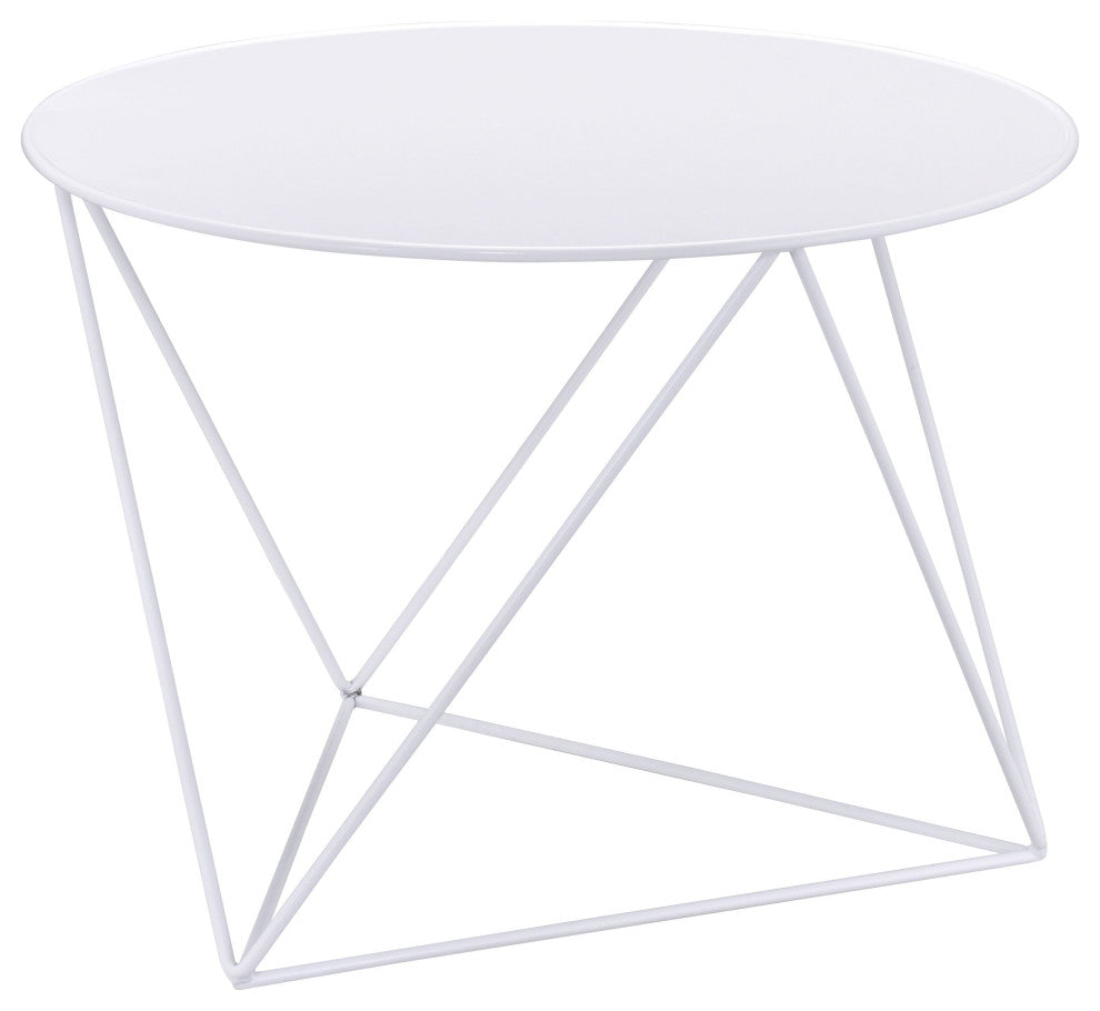 ACME Epidia Accent Table, White