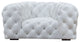 Divani Casa Dexter Transitional White Full Italian Leather Lounge Chair