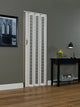 Homestyle Metro 36" x 80" Aluminum Frosted Square Folding Door, White Frosted Square
