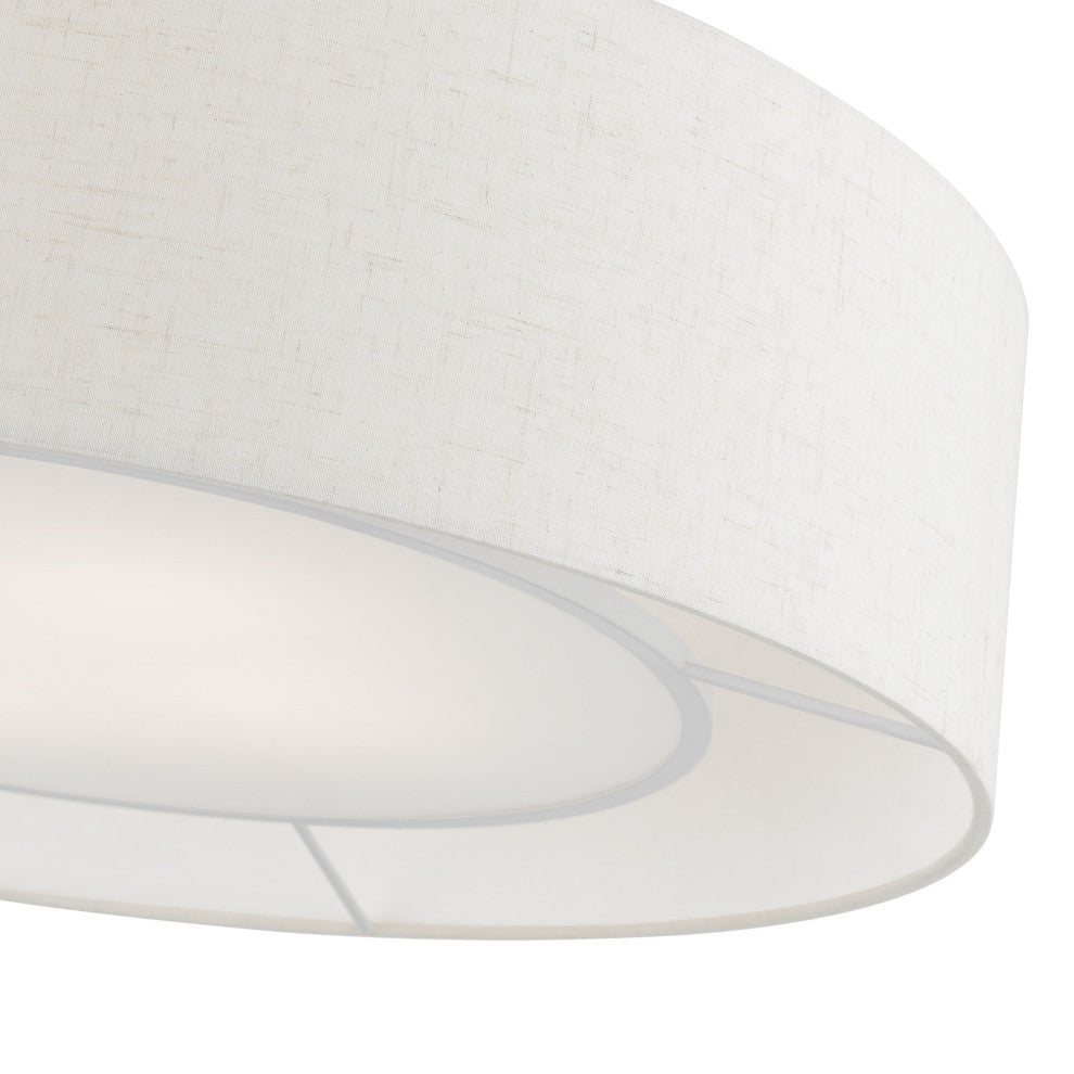Ellsworth 4 Light Brushed Nickel Semi-Flush