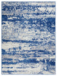 6' X 9' Blue And Ivory Ombre Dhurrie Area Rug