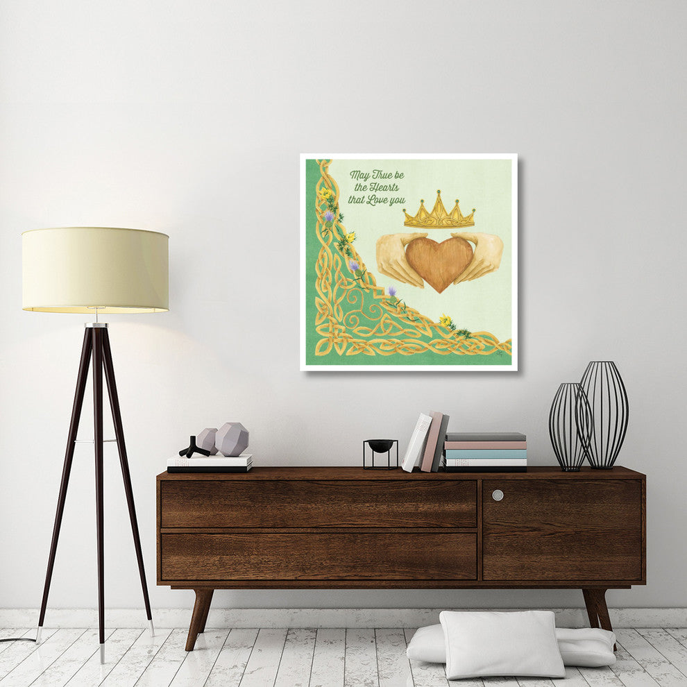"Celtic Charm III" Digital Paper Print by Elyse DeNeige, 38"x38"