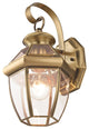 Monterey Outdoor Wall Lantern, Antique Brass, Antique Brass