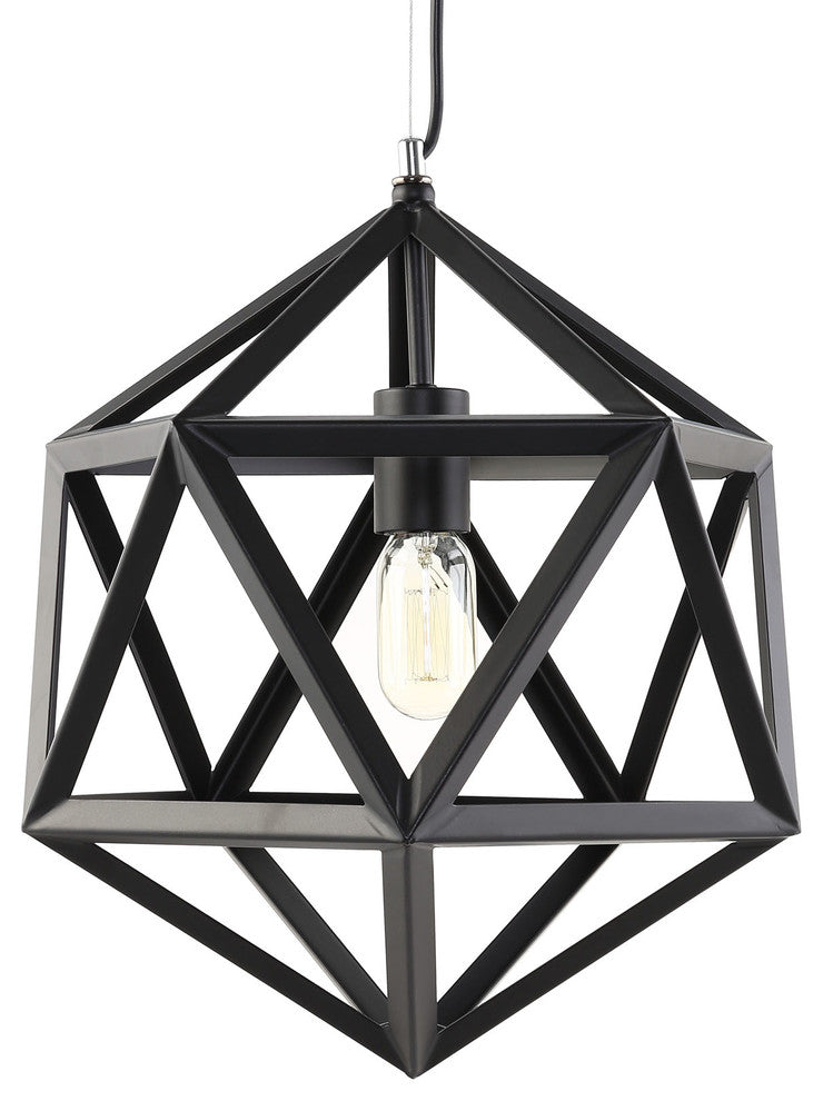 Modern Urban Contemporary Chandelier , Black Steel
