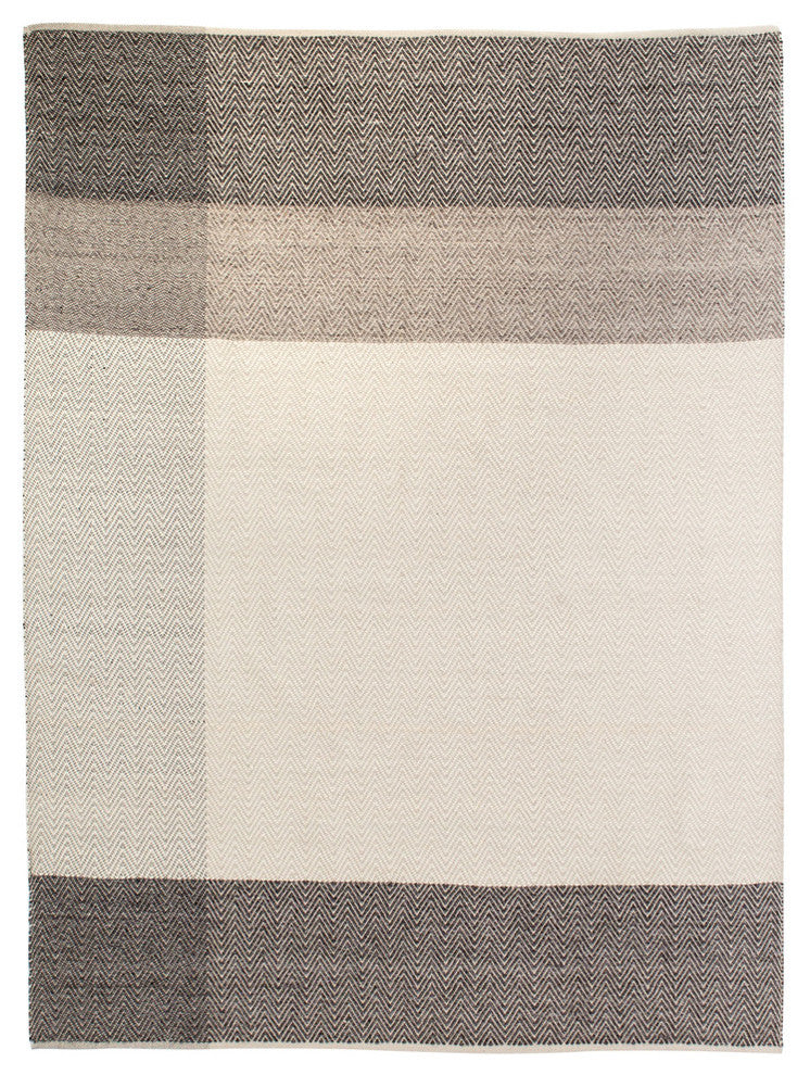 Color Block Chevron Rug, 9x12'