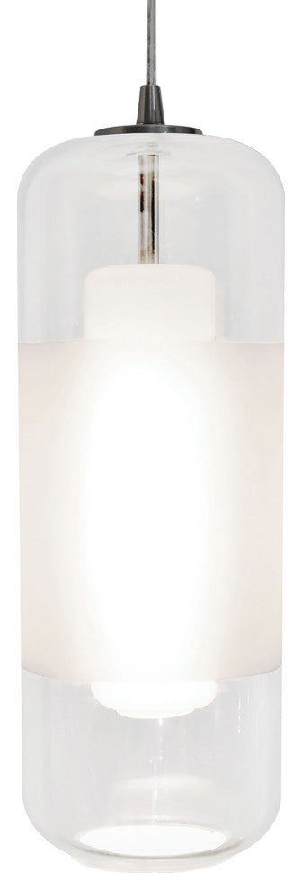 Hermosa Pendant LED 10W - Satin Nickel, Clear