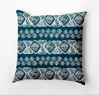 Tribal Geo Pillow, Blue, 26"x26"