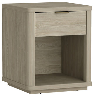 Manhattan Comfort Evelyn Nightstand, Natural, Single