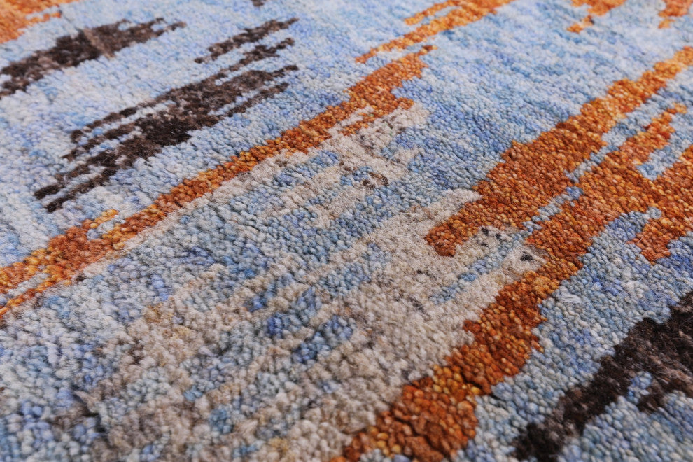 Moroccan Handmade Wool Rug 8' 10" X 12' 0" Q9299