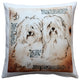 Leonardo's Dogs Havanese Duo Dog Pillow