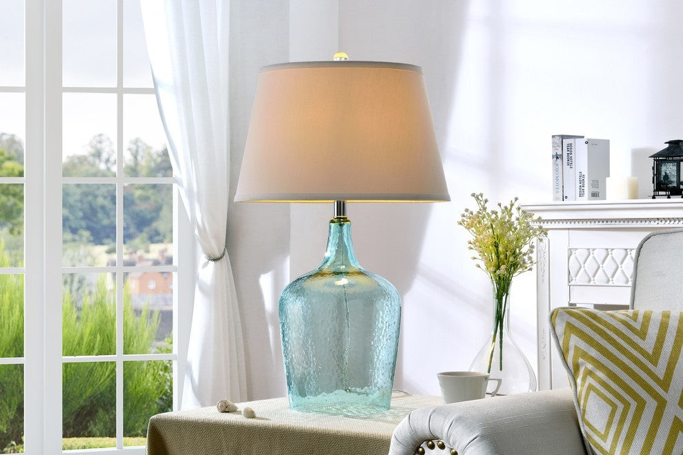 27"H Ocean Breeze Glass Table Lamp