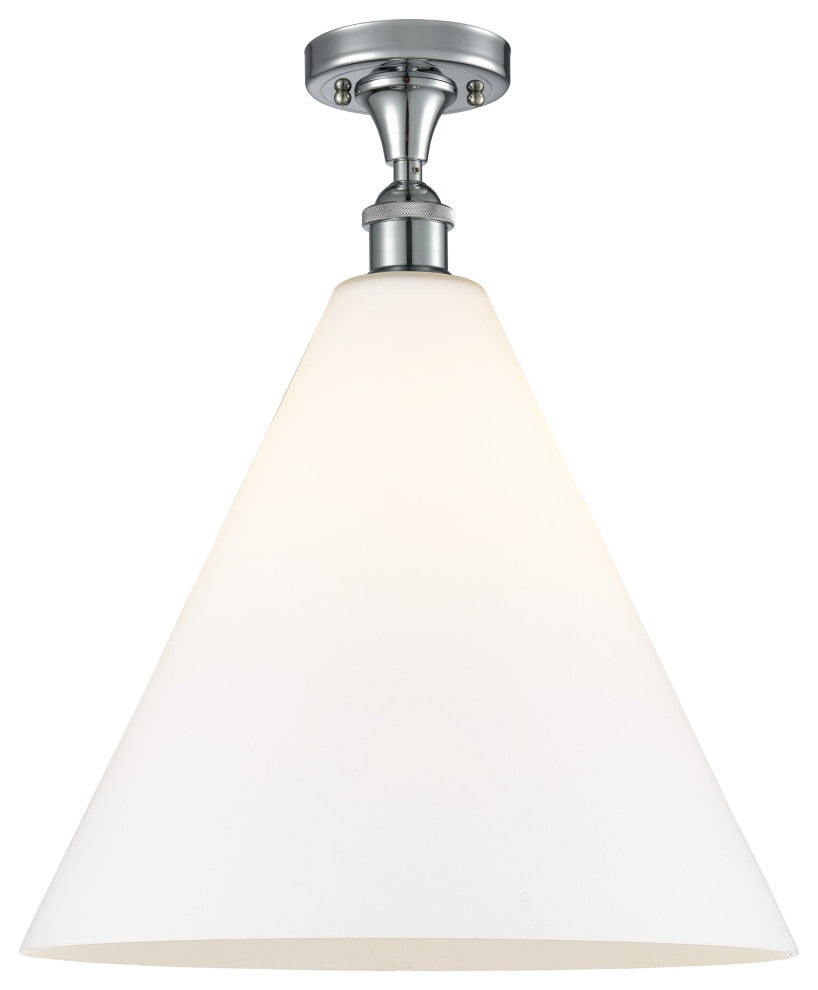 Innovations 516-1C-PC-GBC-161 1 Light Semi-Flush Mount, Polished Chrome