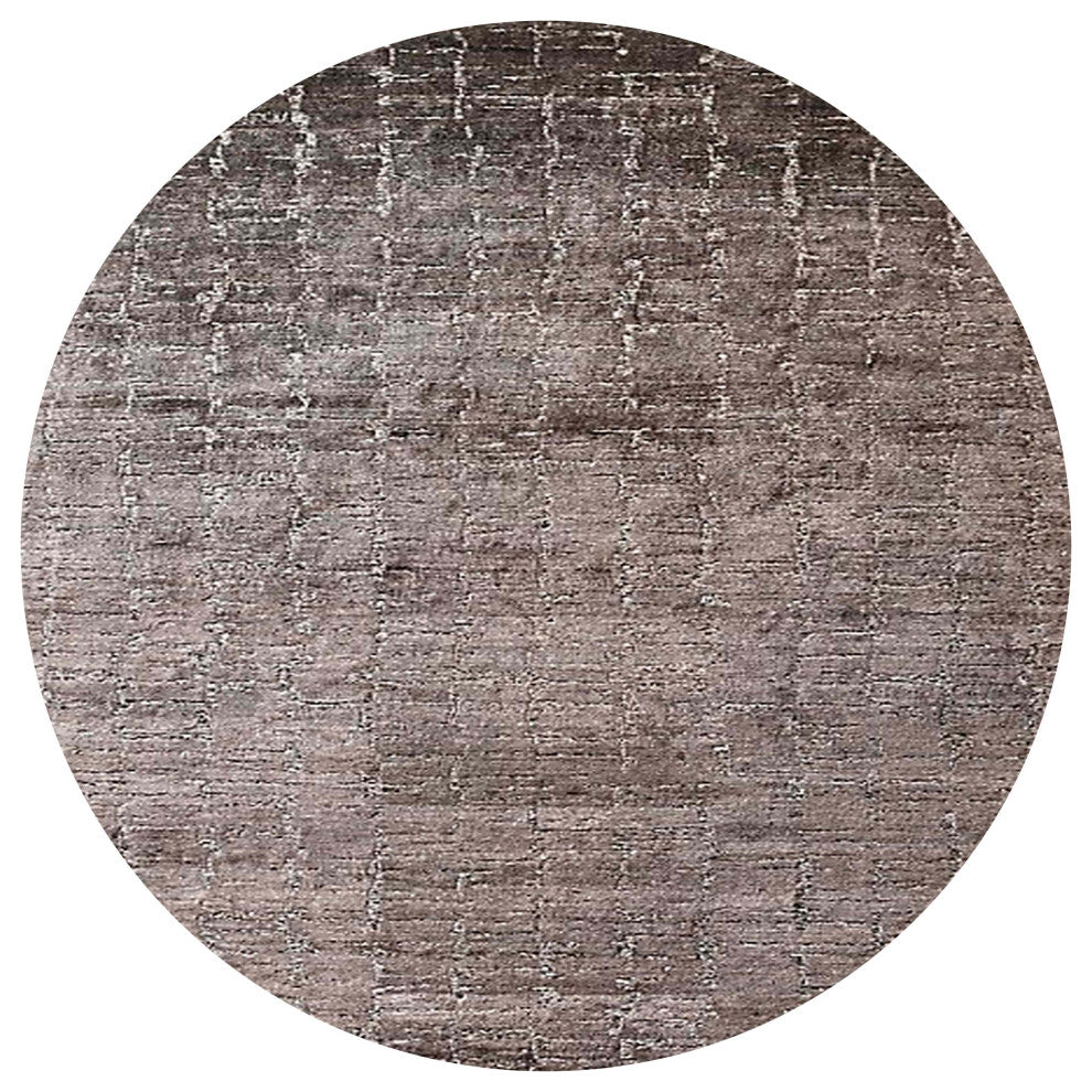 Ahgly Company Indoor Round Mid-Century Modern Area Rugs, 5' Round