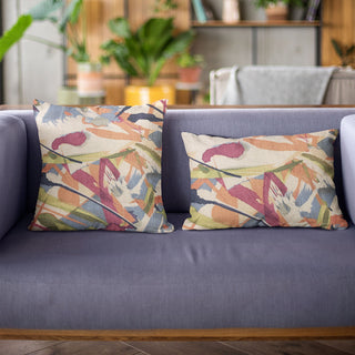 Plutus Multi-Color Graphic Print Luxury Throw Pillow, 26"x26"