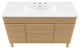 Render 48" Single Sink Bathroom Vanity, Oak White