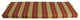 48"X19" Patterned Outdoor Spun Polyester Loveseat Cushion, Kingsley Stripe Ruby