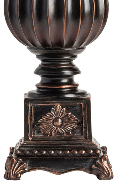 Moira Table Lamp Resin Black Bronze Finish, Set of 2