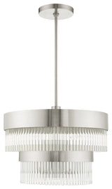 Livex Lighting Norwich 5 Light Brushed Nickel Chandelier
