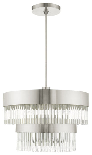 Livex Lighting Norwich 5 Light Brushed Nickel Chandelier