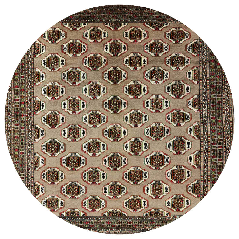 Ahgly Company Indoor Round Mid-Century Modern Area Rugs, 4' Round