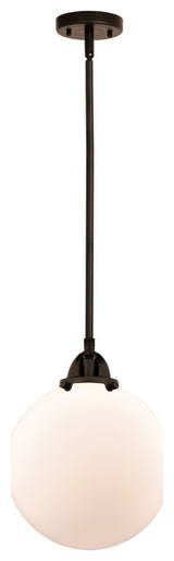 Beacon Mini Pendant, Oil Rubbed Bronze, Matte White, Matte White