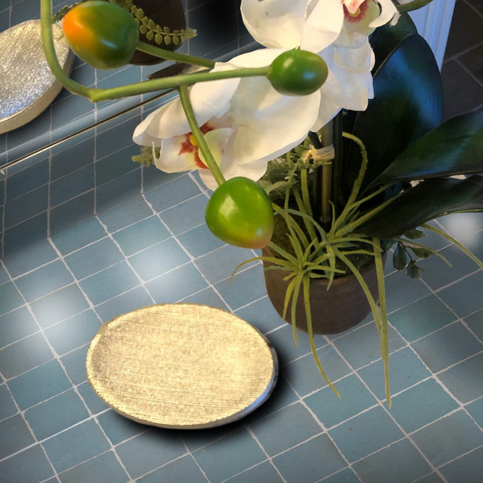 Handmade Mosaic Tile, Blue-Grey, 12"x12" Panel