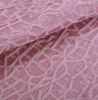 Angola Jacquard Pillow Shell and Valance Set, Candy Pink, Pillow