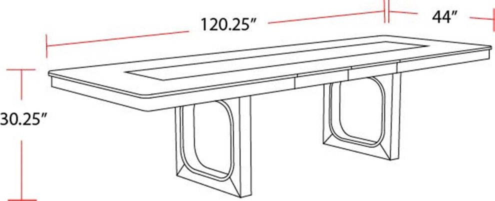 Parker House Escape Dining 84" Rectangular Table With 8 caster chairs