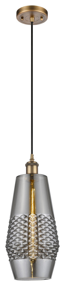 Innovations 516-1P-BB-G683-7 1-Light Mini Pendant, Brushed Brass