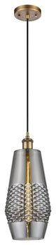 Innovations 516-1P-BB-G683-7 1-Light Mini Pendant, Brushed Brass